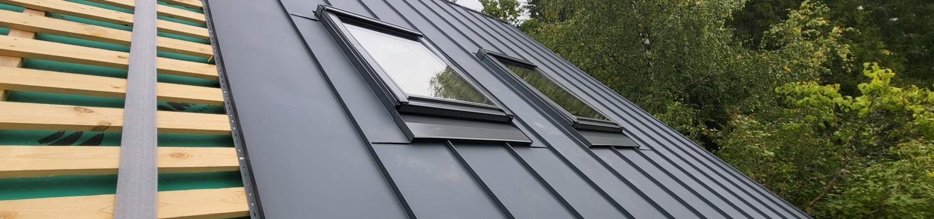 Ruukki Classic paigaldus, katuseaknad Velux